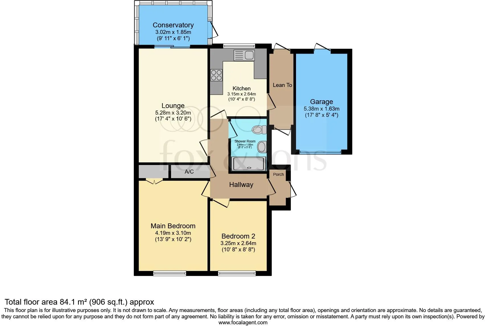 2 bed Semi-Detached Bungalow