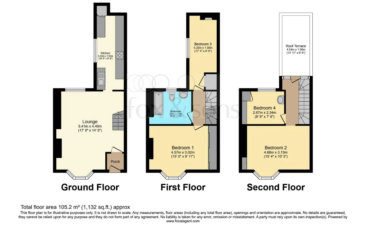 4 bed Maisonette