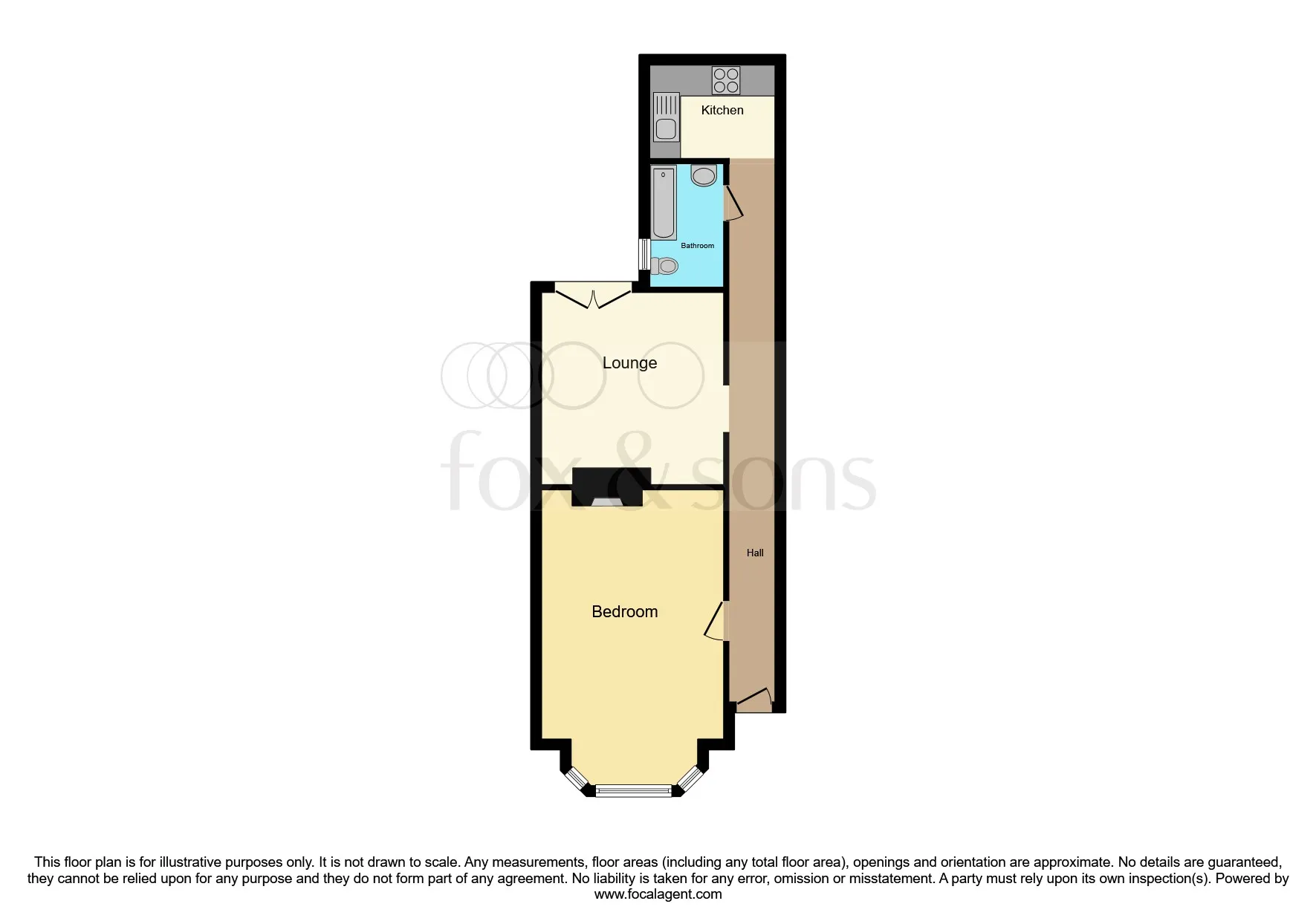 1 bed Ground Flat