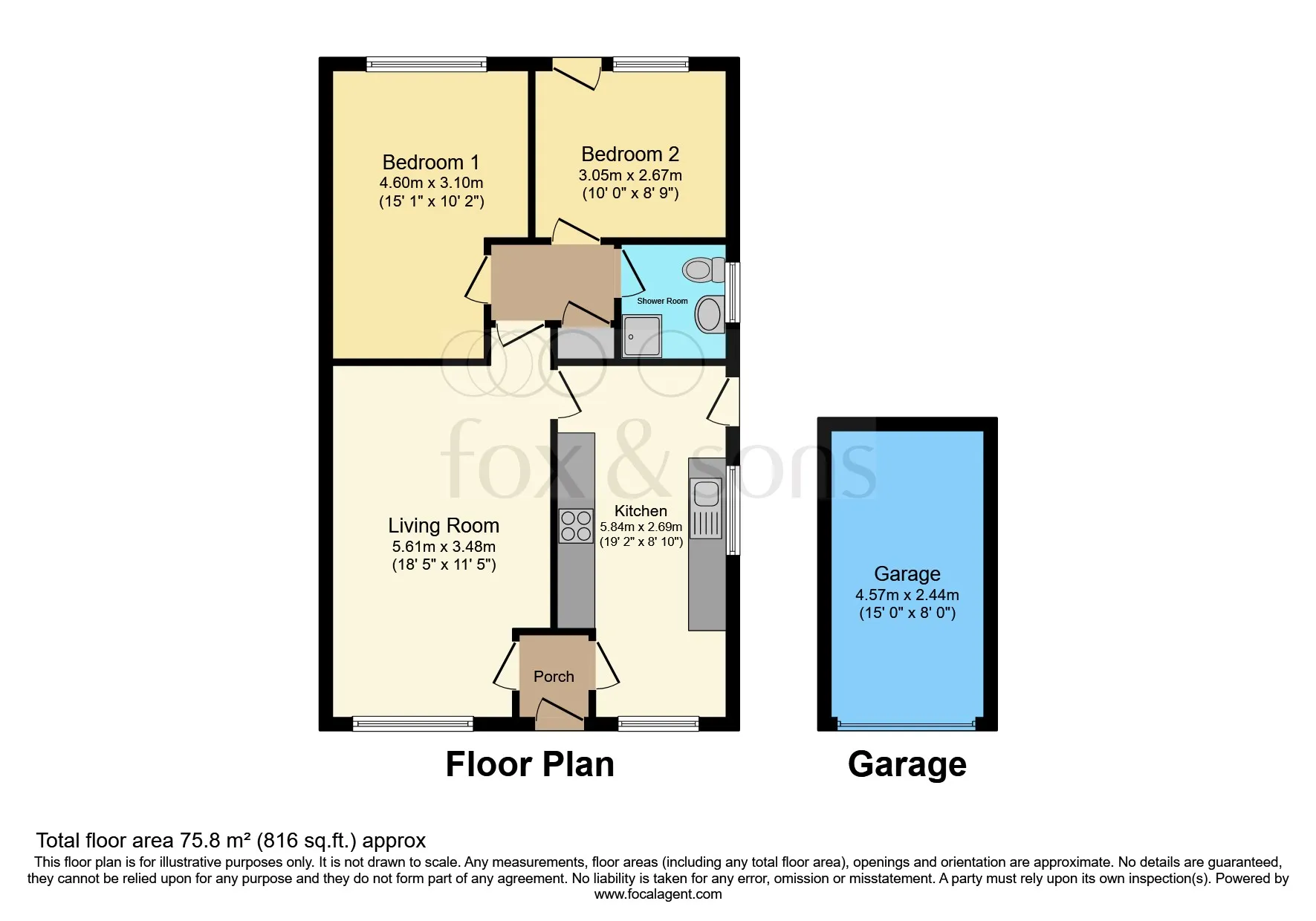 2 bed Bungalow