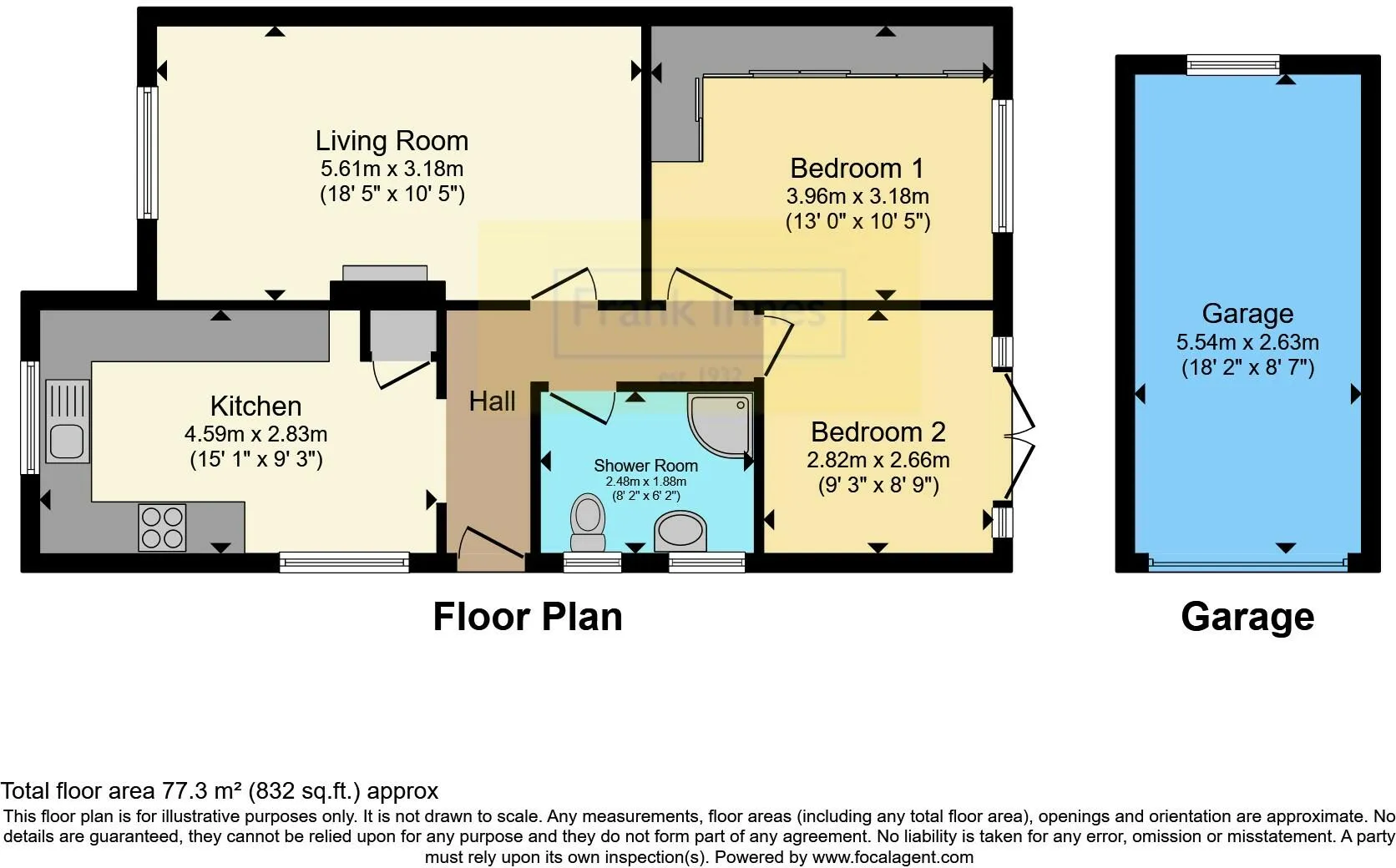 2 bed Detached Bungalow