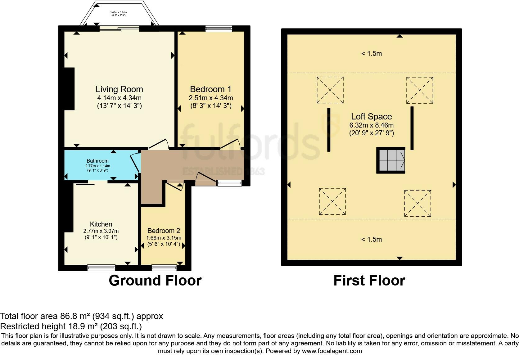 2 bed Maisonette