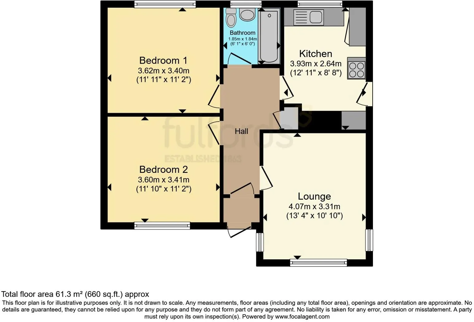 2 bed Detached Bungalow