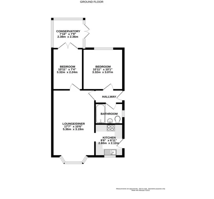 2 bed Detached Bungalow