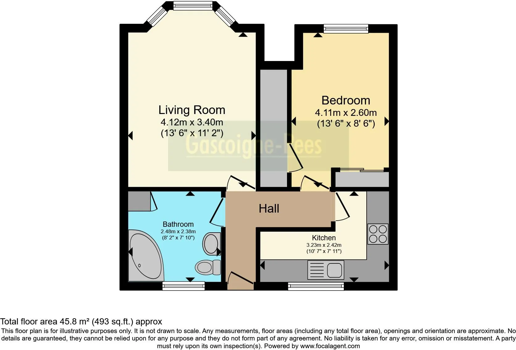 1 bed Ground Maisonette