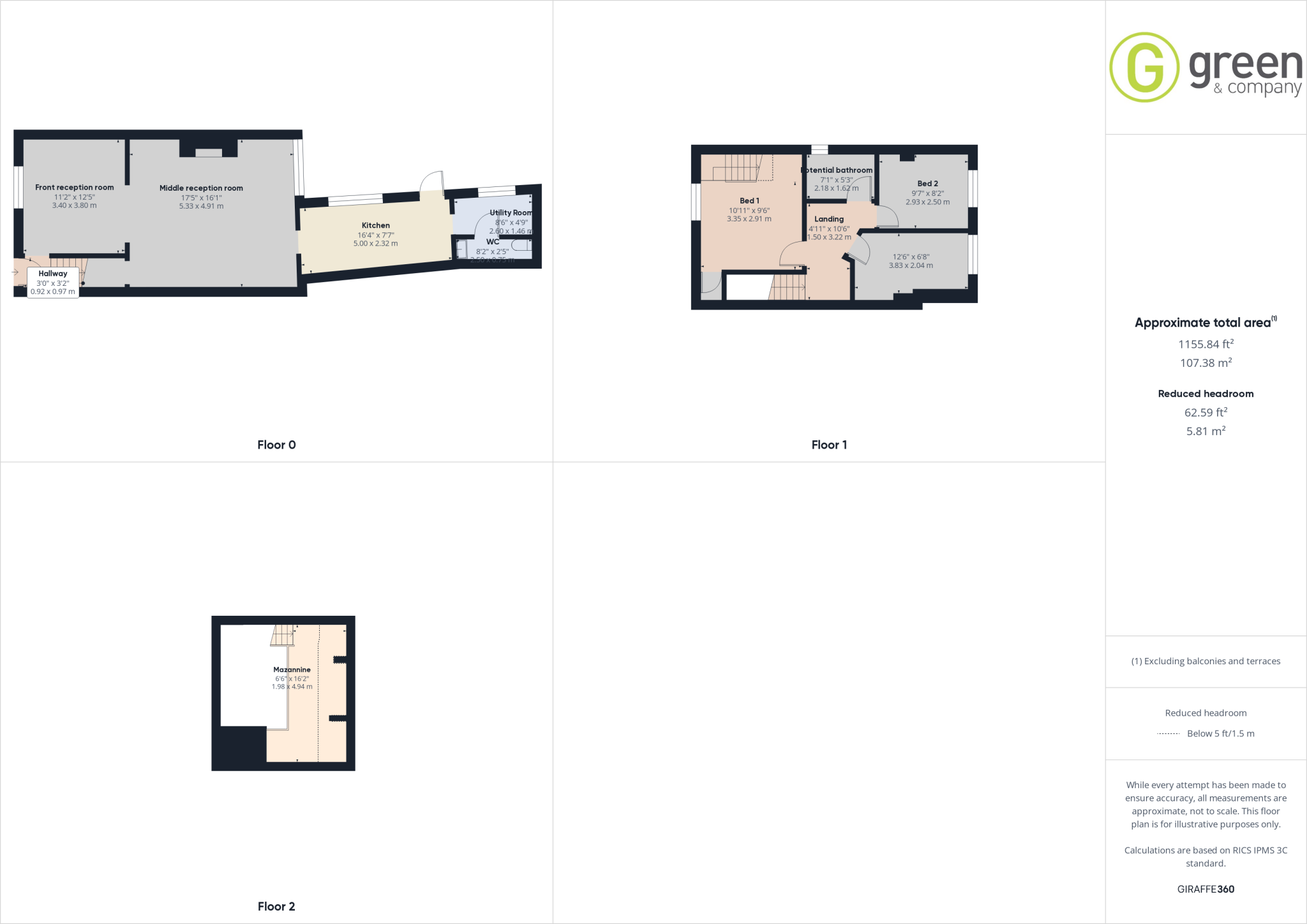 3 bed End of Terrace