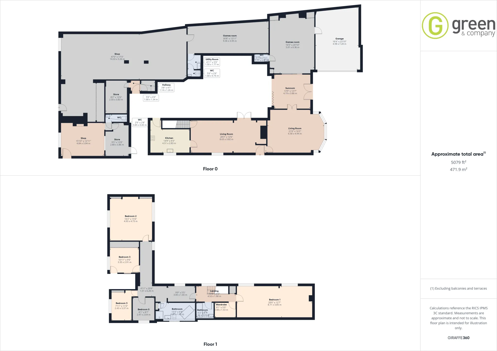 5 bed House