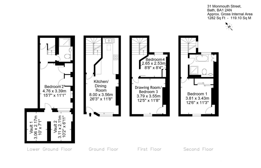 3 bed Terraced
