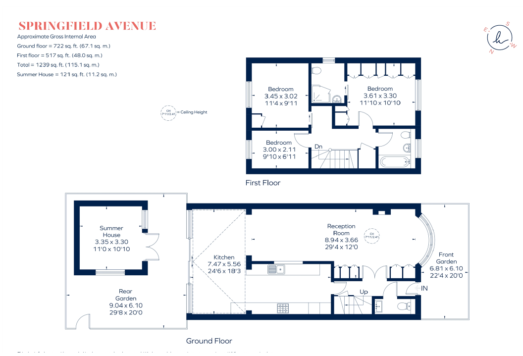 3 bed End of Terrace