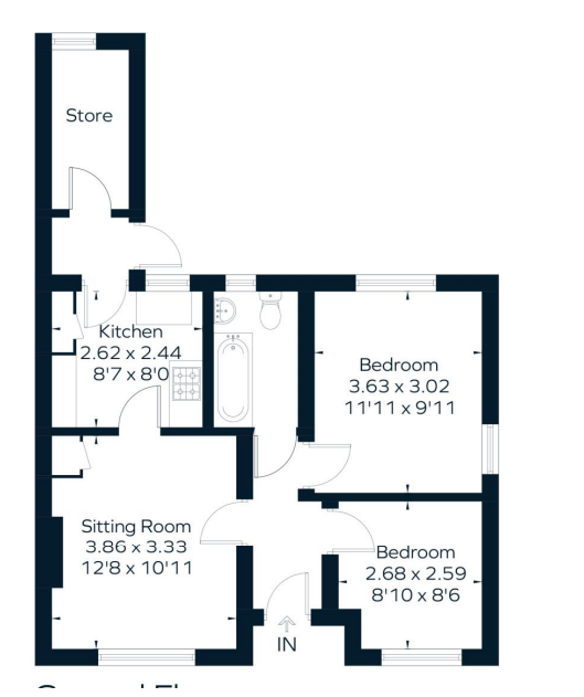 2 bed Semi-Detached Bungalow