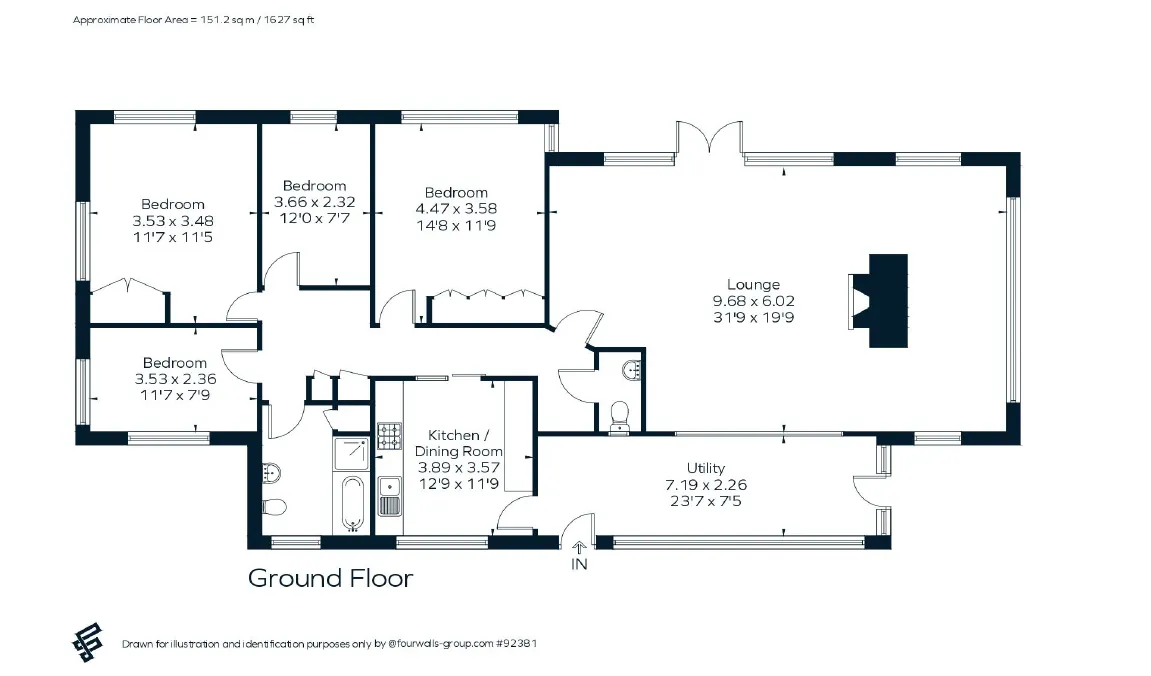 4 bed Detached Bungalow