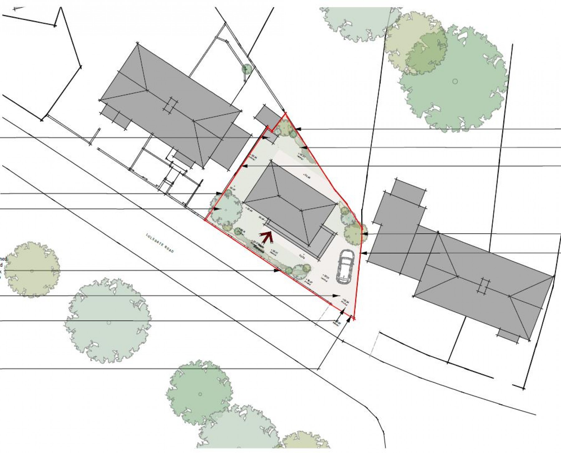 PLANNING GRANTED - 3 BED DETACHED HOUSE, 3 bedroom, Land - Building Plot - 27220570