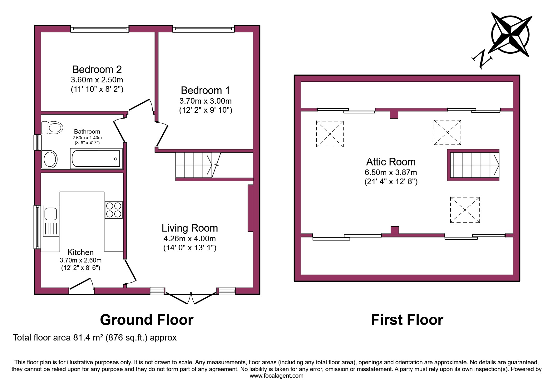 2 bed Semi-Detached Bungalow