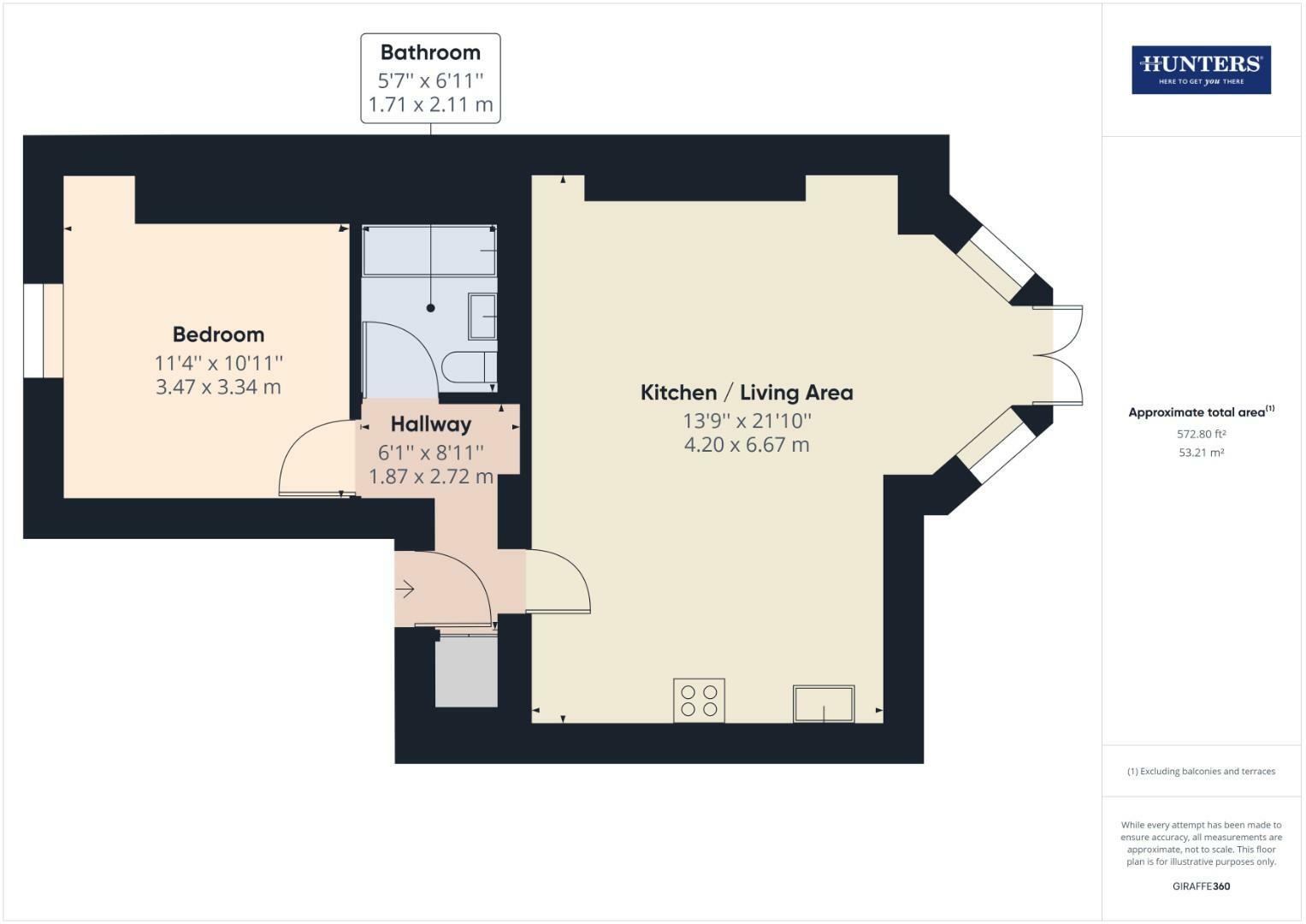 1 bed Apartment