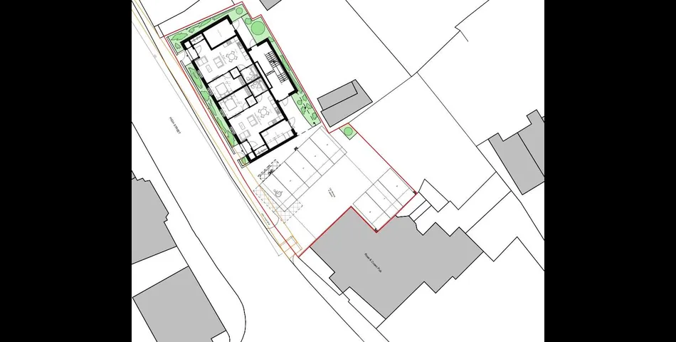 LAND WITH PLANNING PERMISSION GRANTED FOR 6 APARTMENTS WITH PARKING