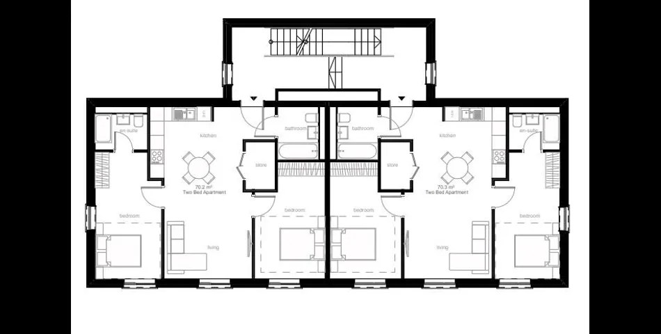 LAND WITH PLANNING PERMISSION GRANTED FOR 6 APARTMENTS WITH PARKING