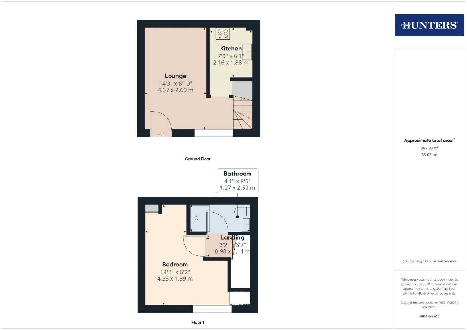 1 bed House