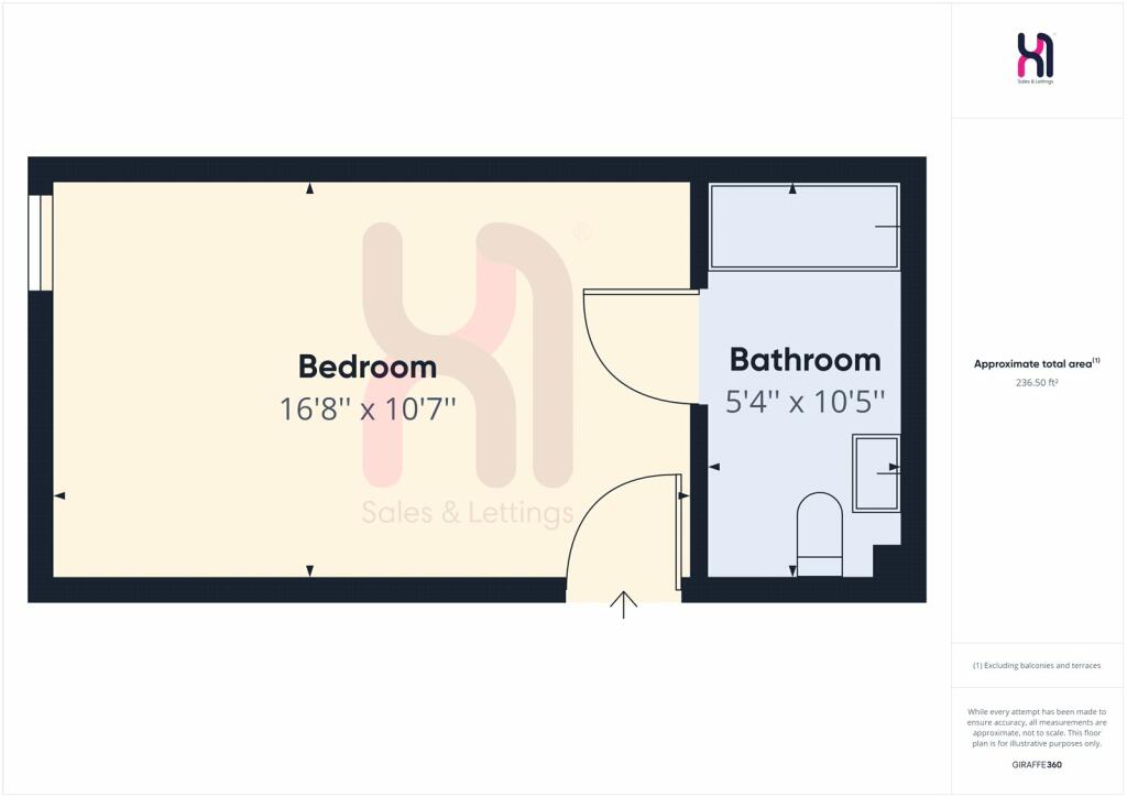 1 bed Flat Share