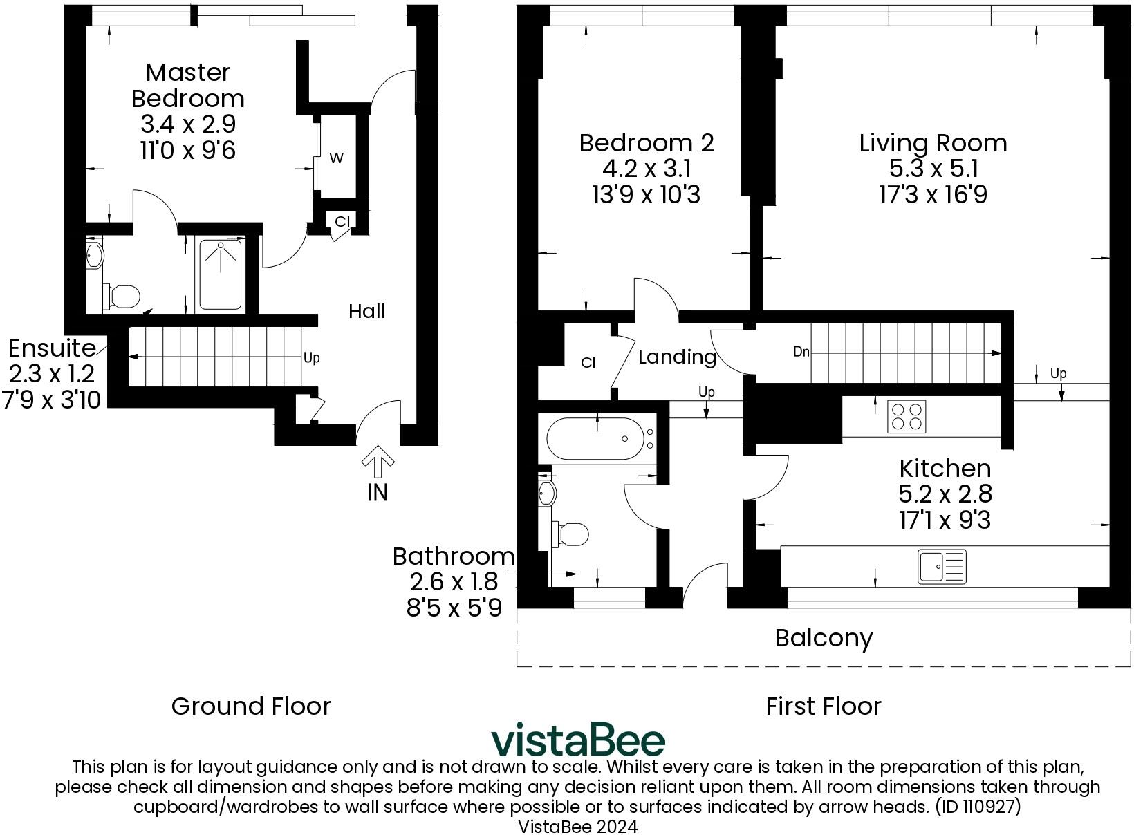 2 bed Duplex