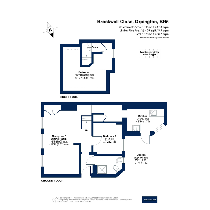 1 bed Semi-Detached Bungalow