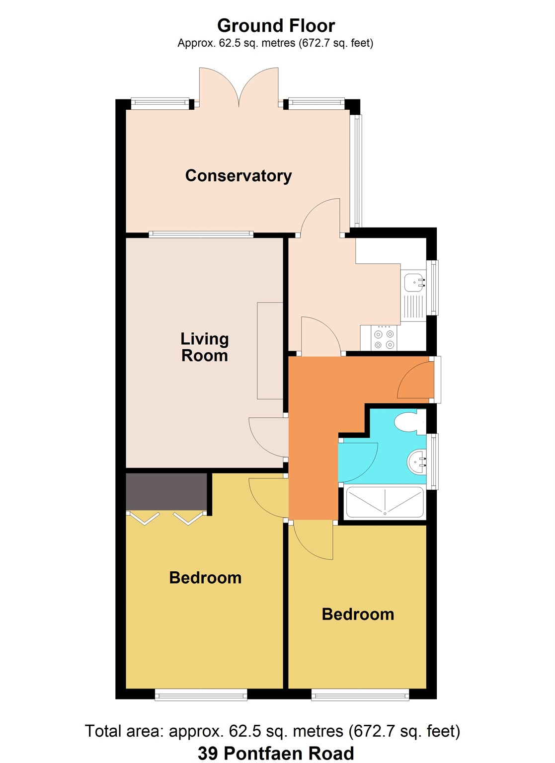 2 bed Semi-Detached Bungalow