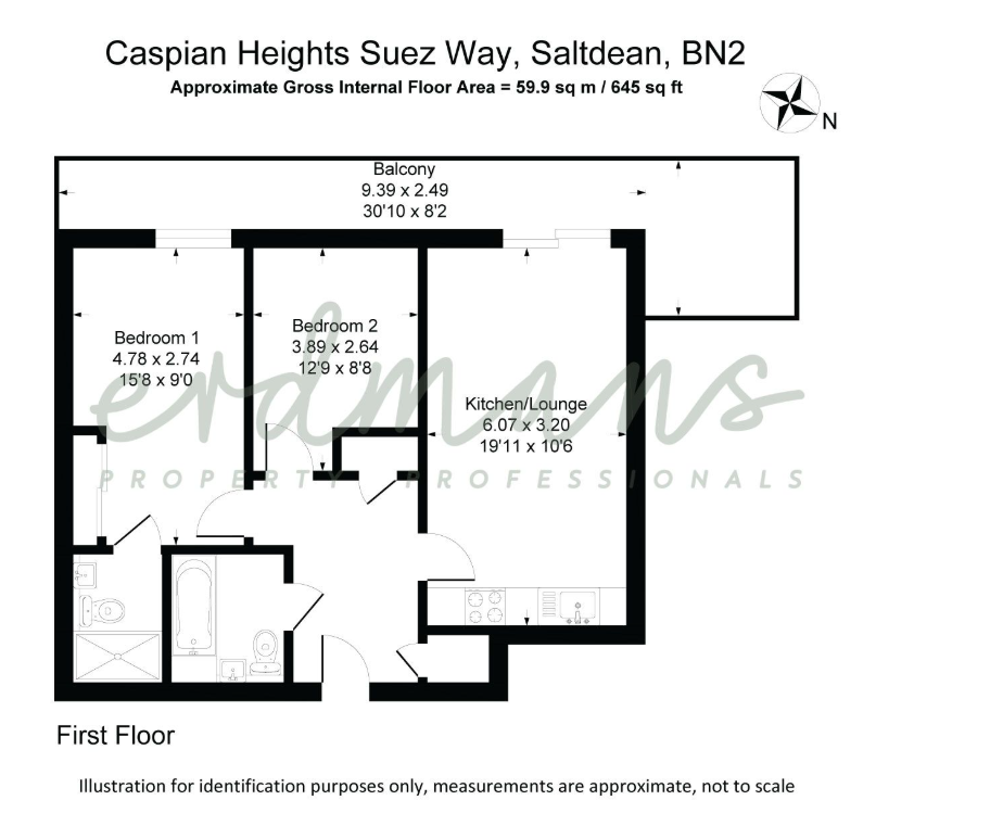 2 bed Block of Apartments