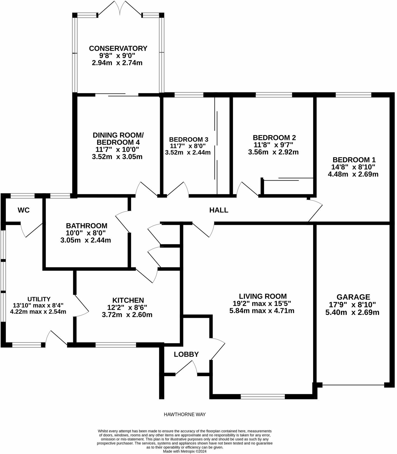 4 bed Detached Bungalow