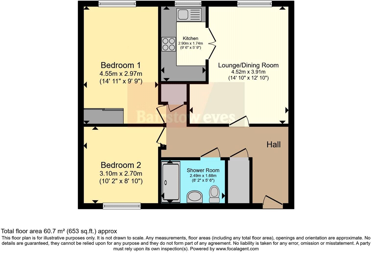 2 bed Retirement Property