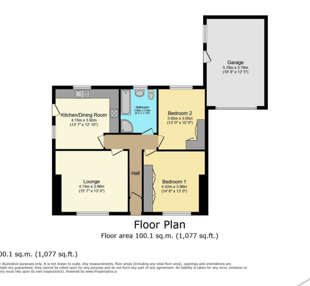 2 bed Detached Bungalow