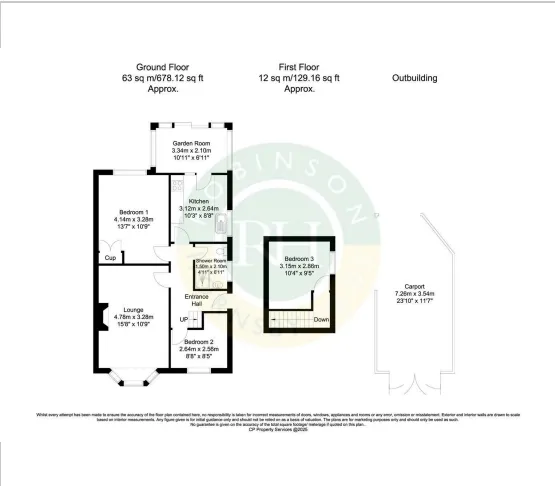 2 bed Semi-Detached Bungalow