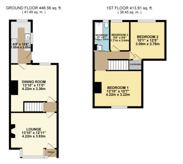 3 bed End of Terrace