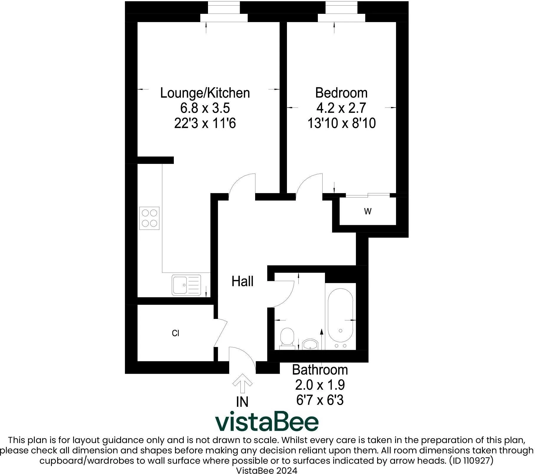 1 bed Apartment