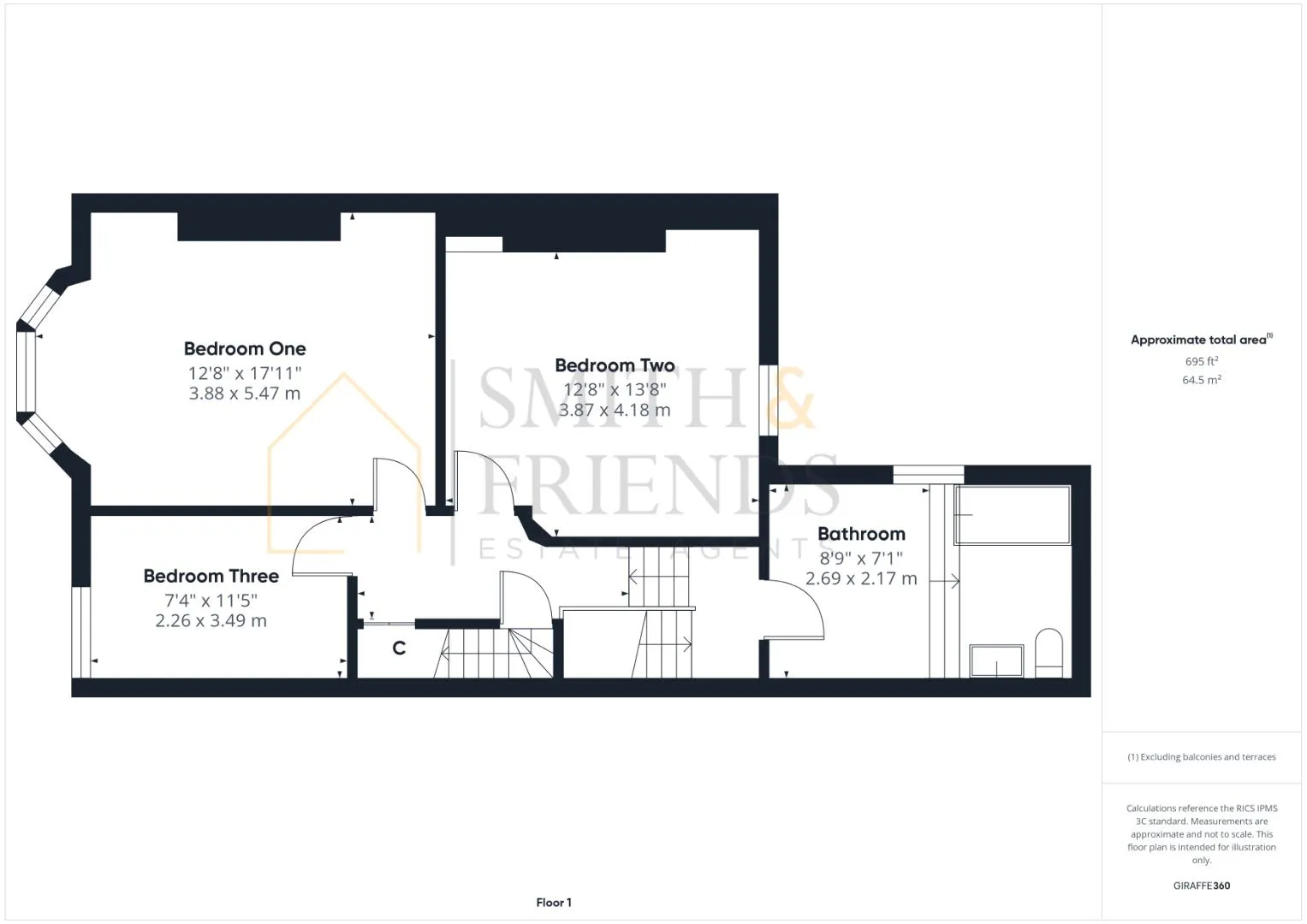 3 bed End of Terrace