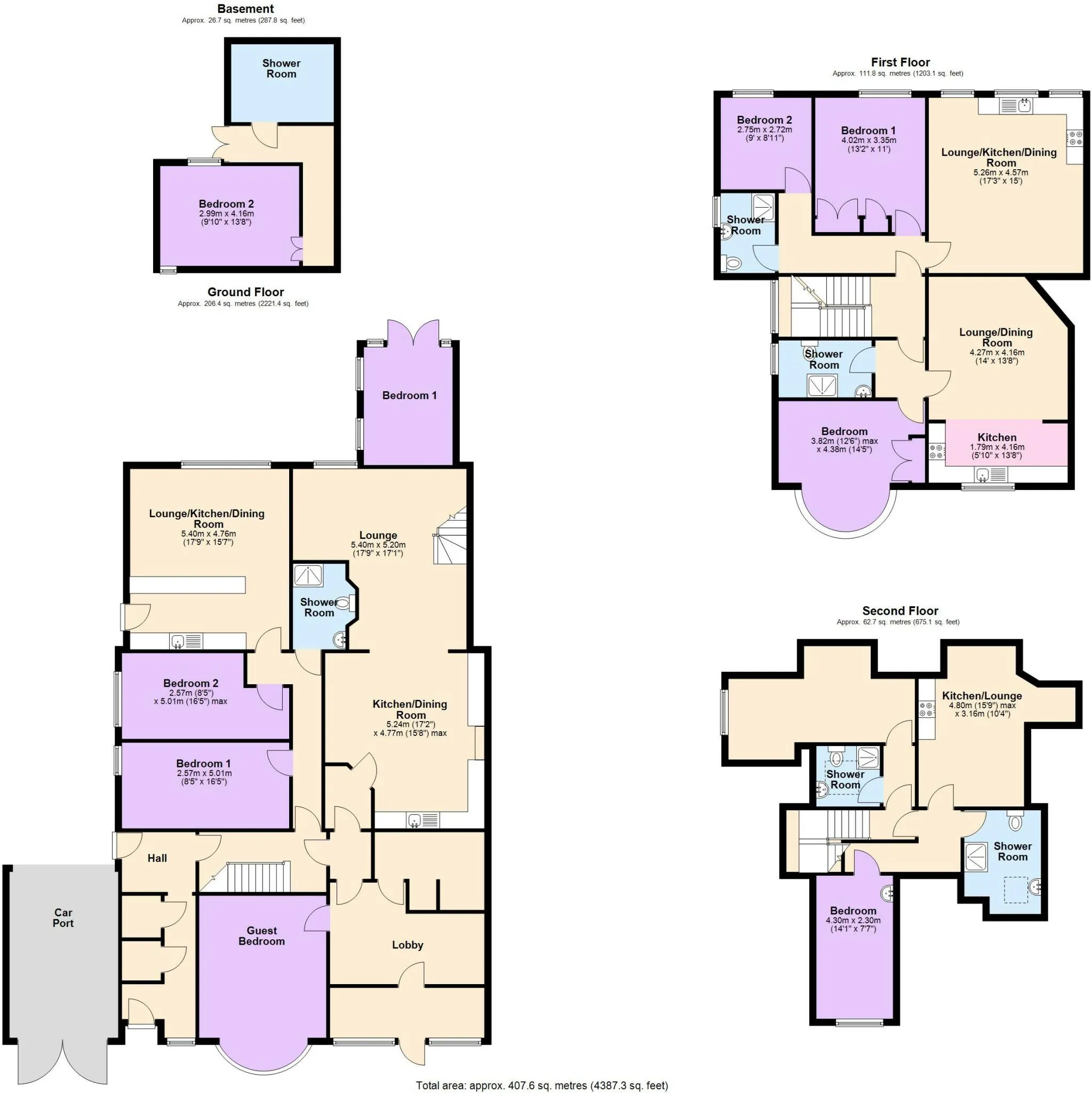 9 bed Block of Apartments