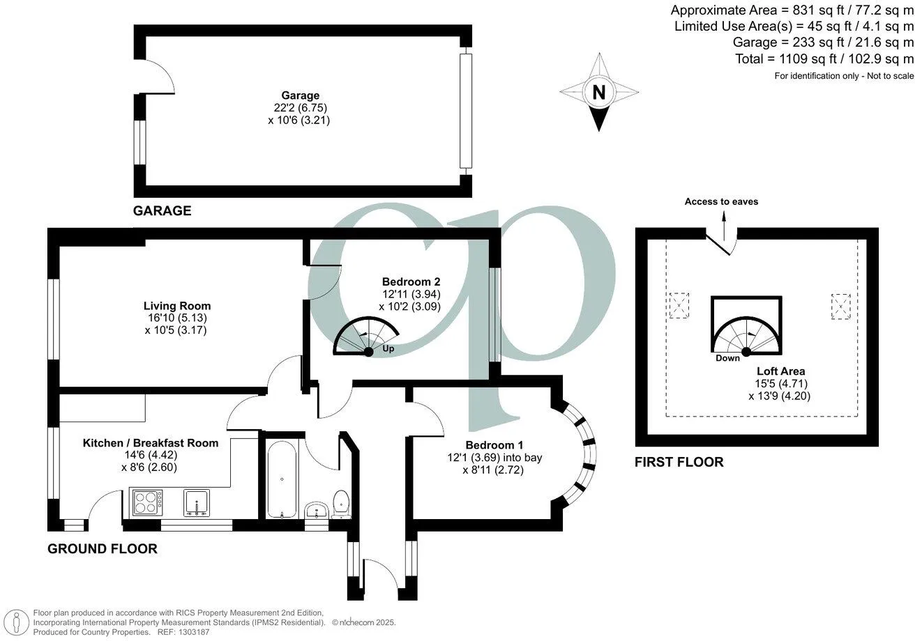 2 bed Semi-Detached Bungalow