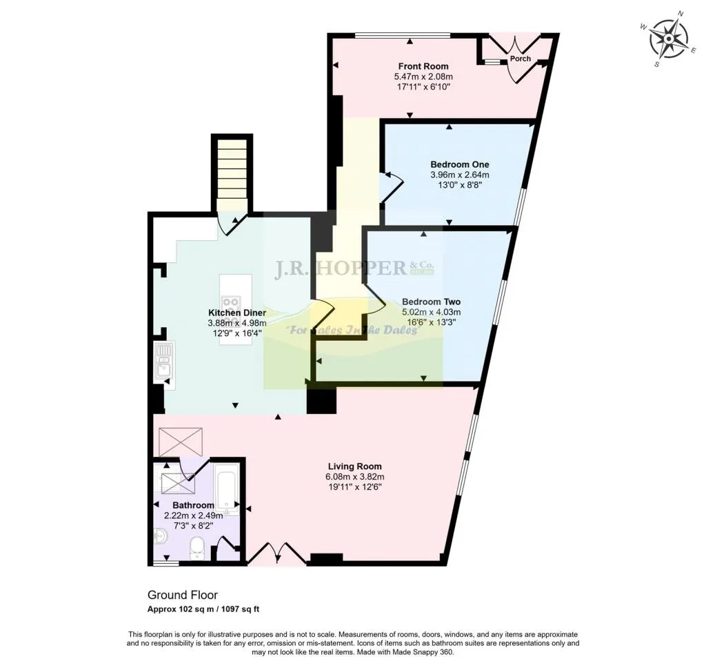 2 bed Ground Flat
