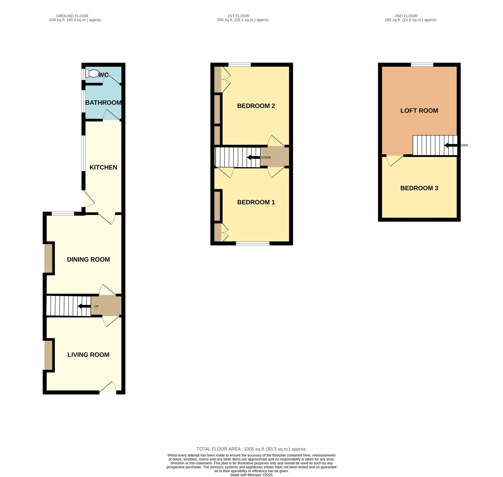 3 bed House