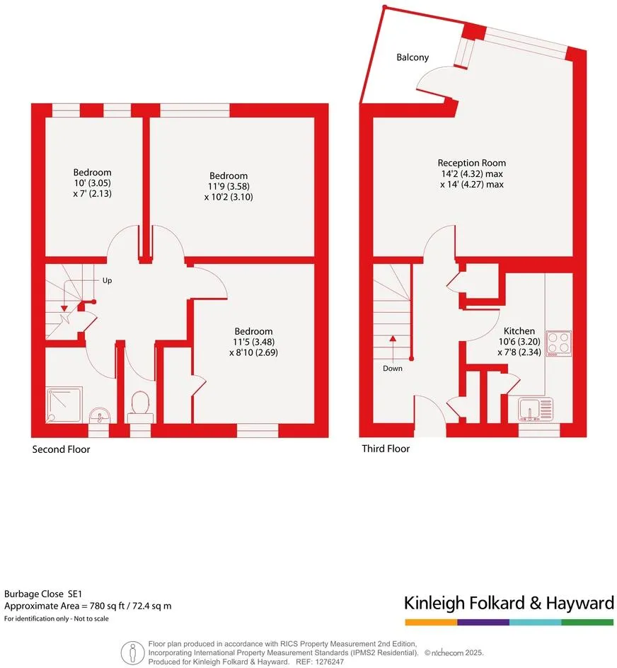 3 bed Block of Apartments