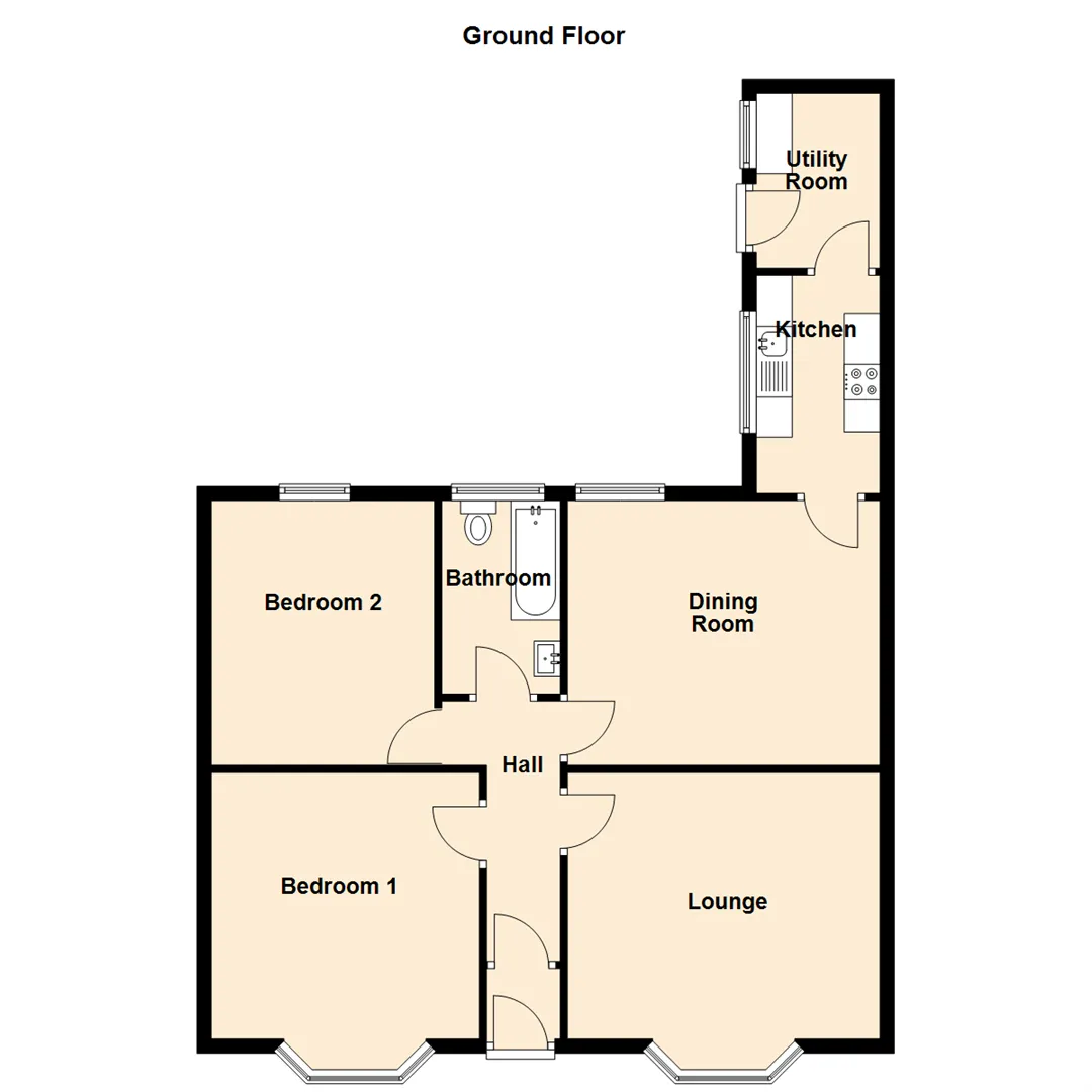 2 bed Terraced Bungalow