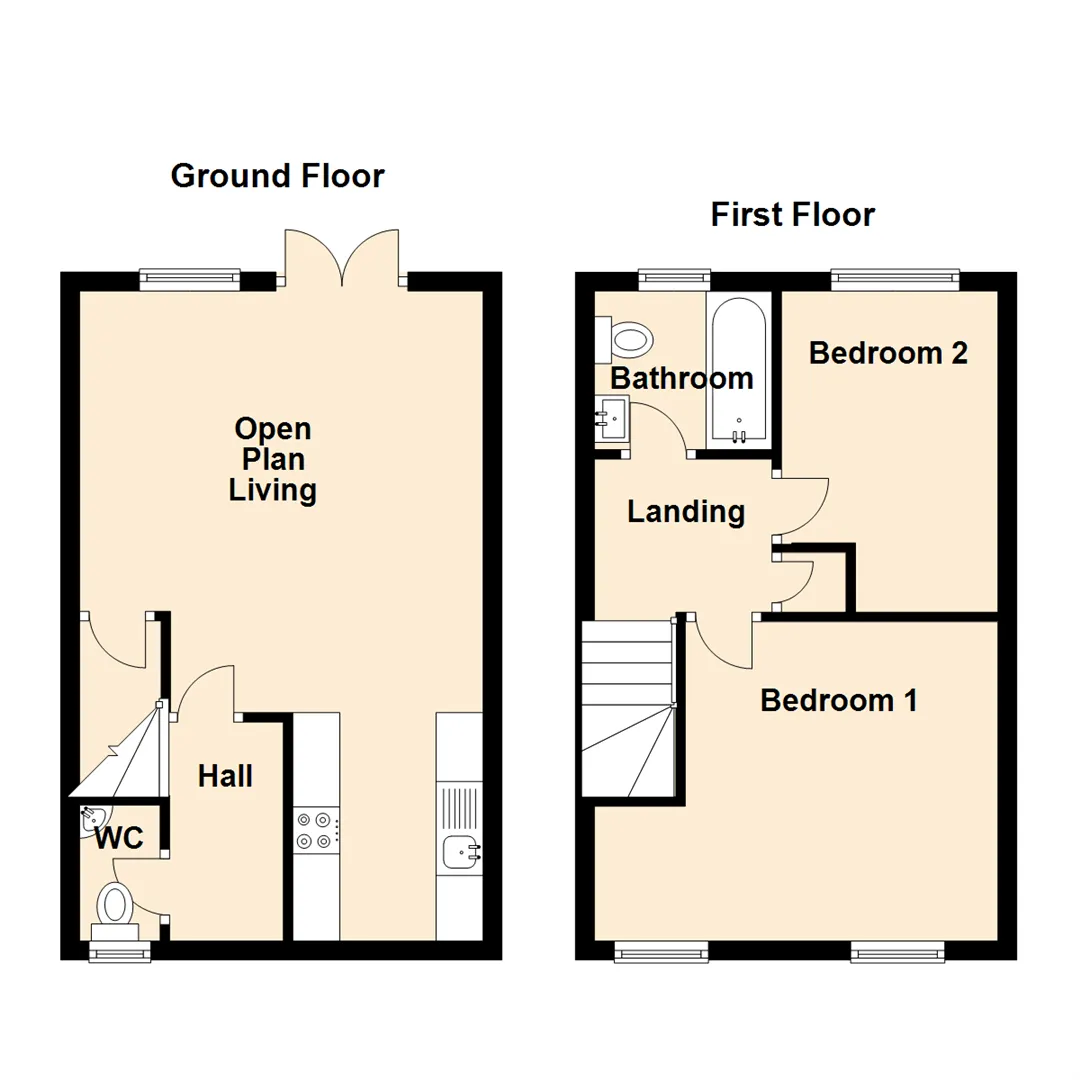 2 bed House