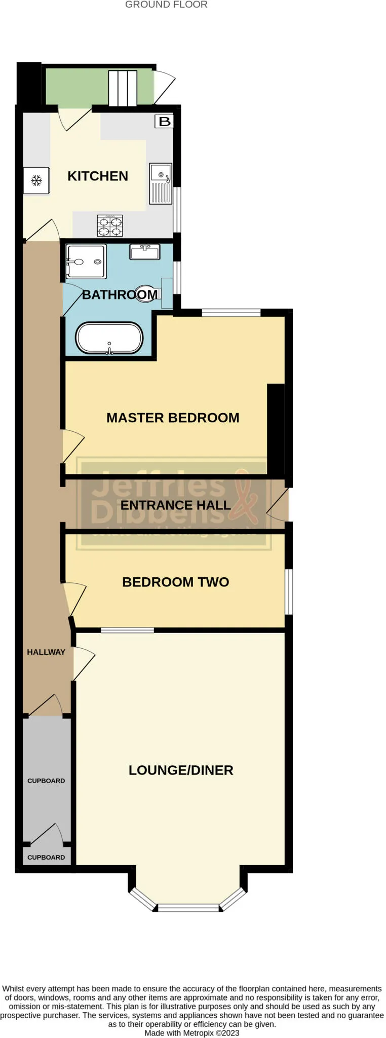 2 bed Ground Flat