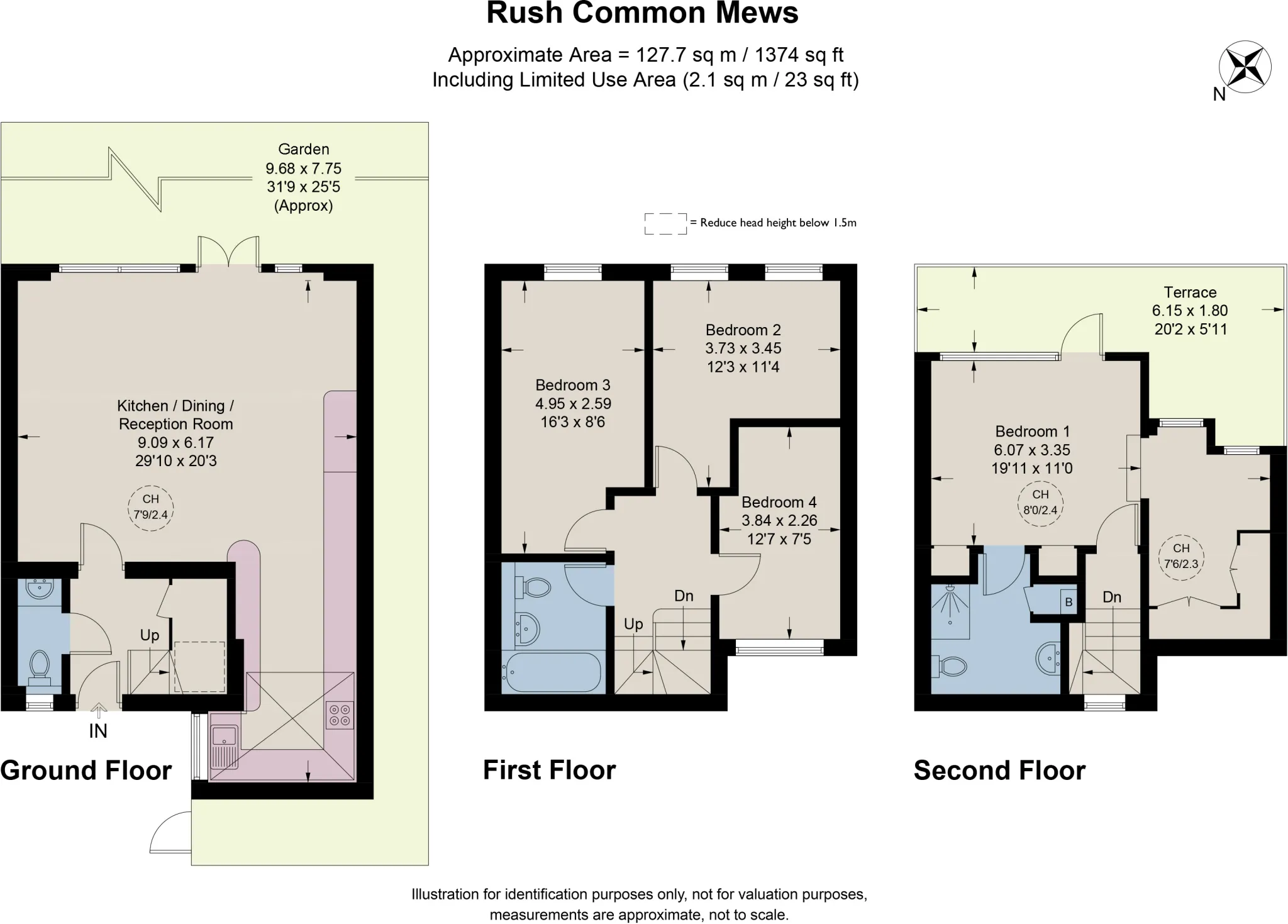 4 bed End of Terrace