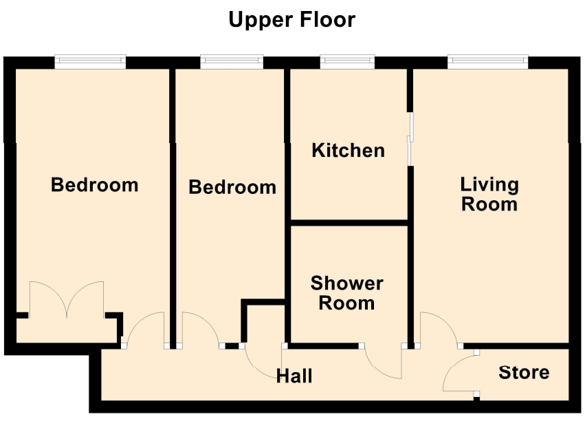 2 bed Block of Apartments