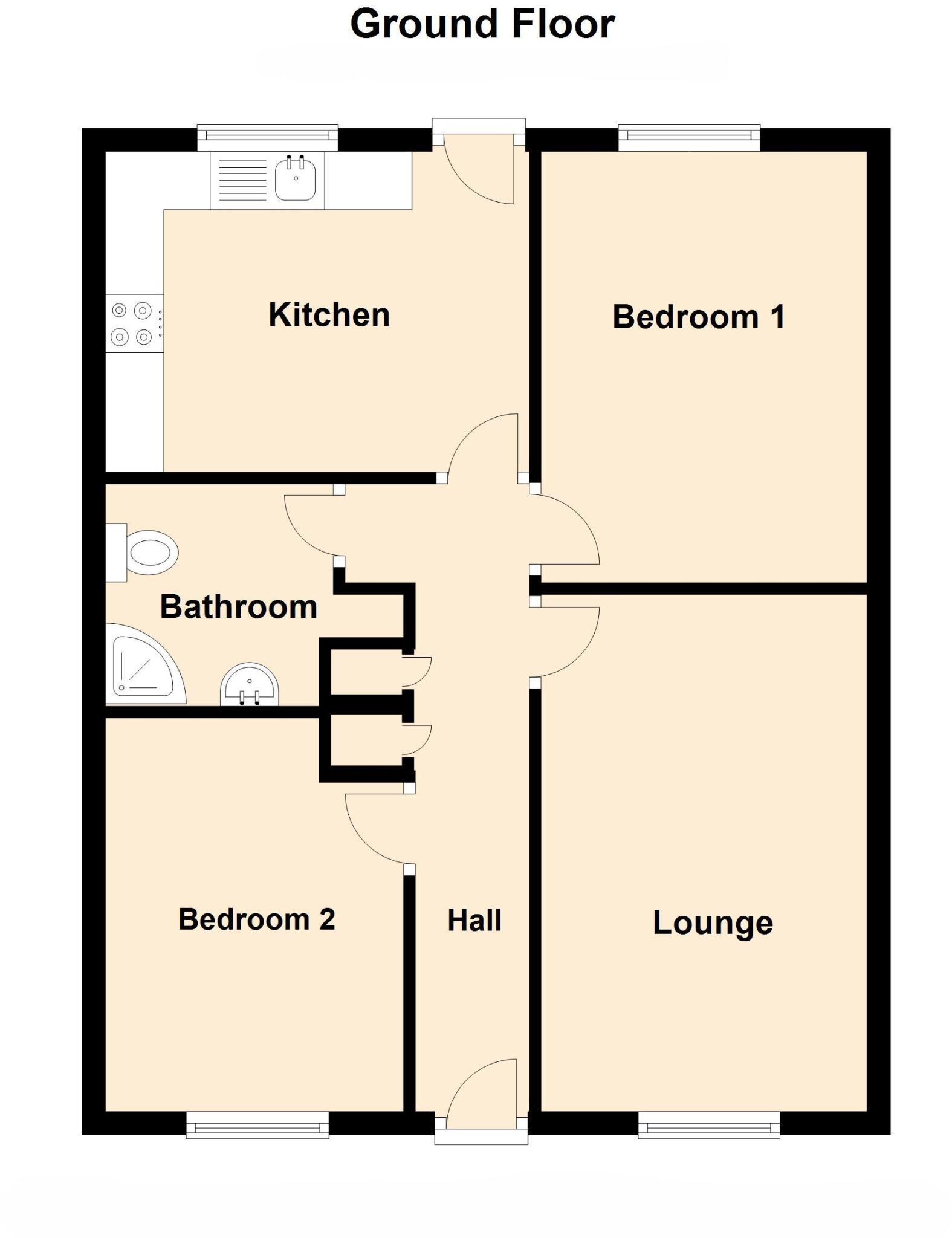 2 bed Terraced Bungalow