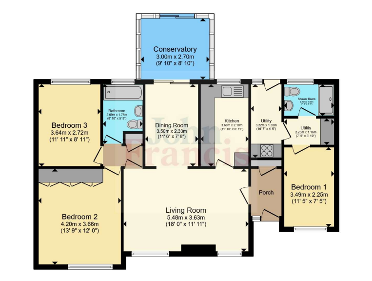 3 bed Bungalow