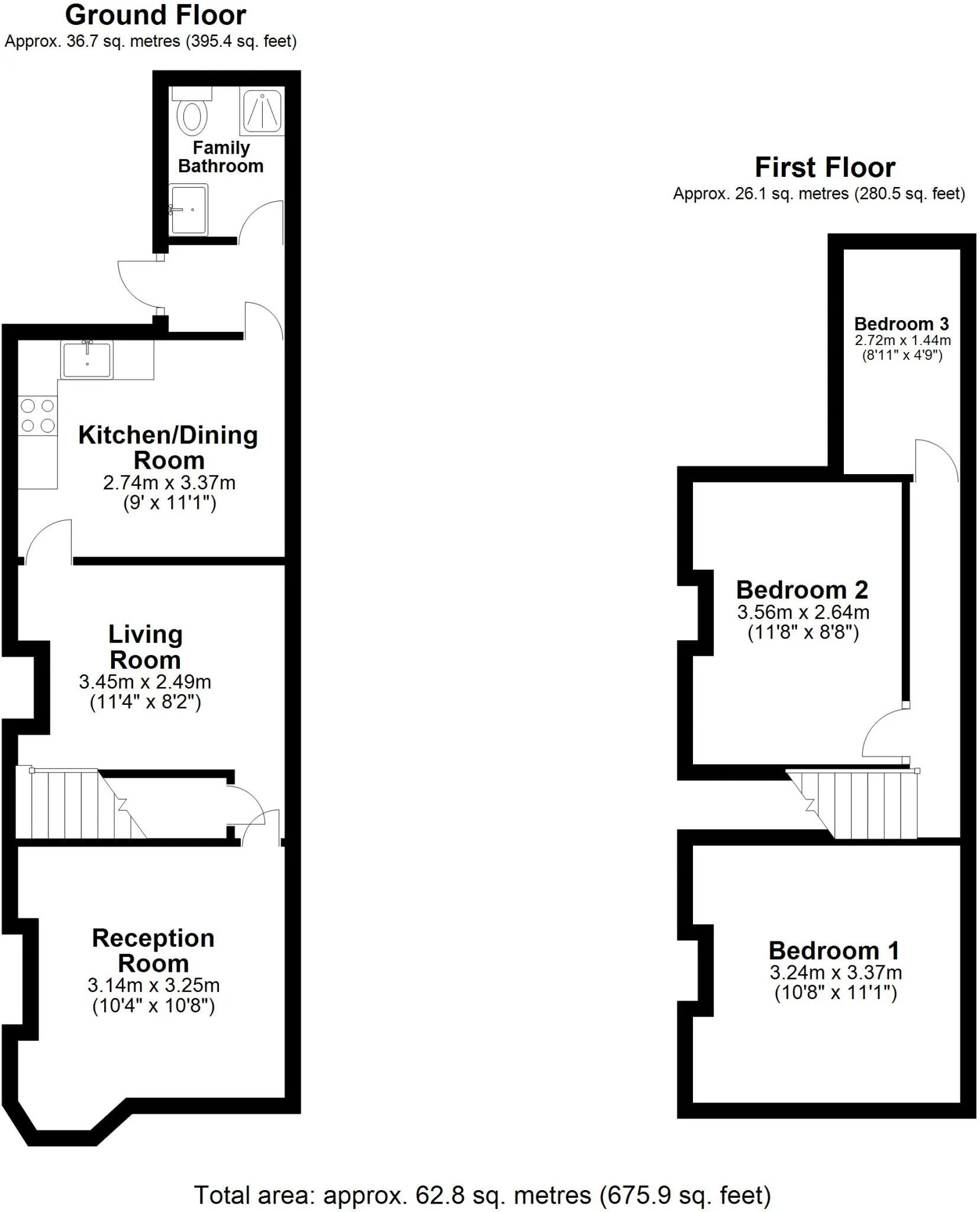 3 bed House