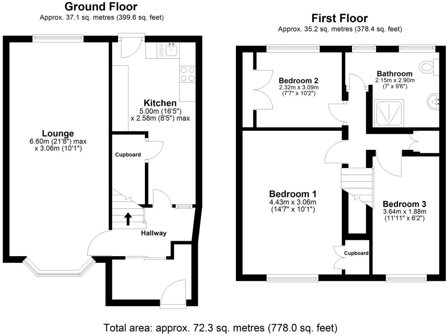 3 bed Terraced
