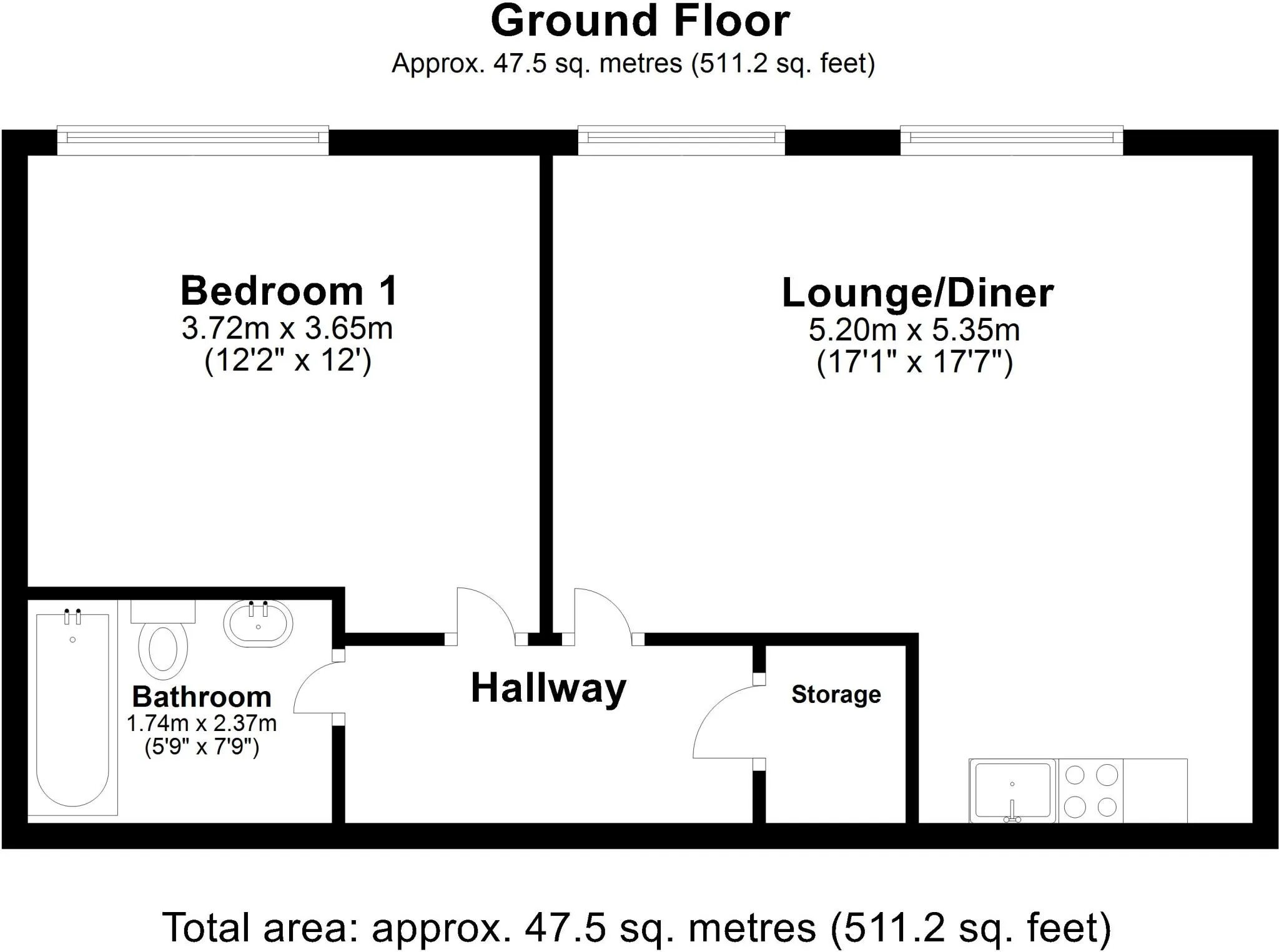 1 bed Apartment