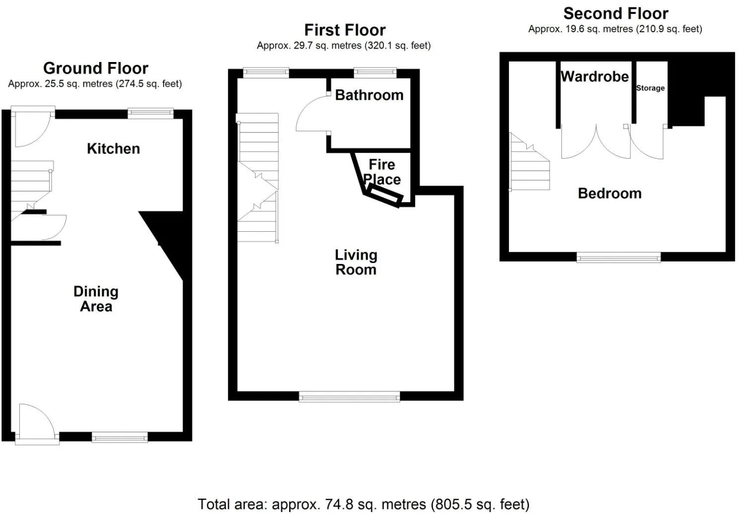 1 bed Terraced