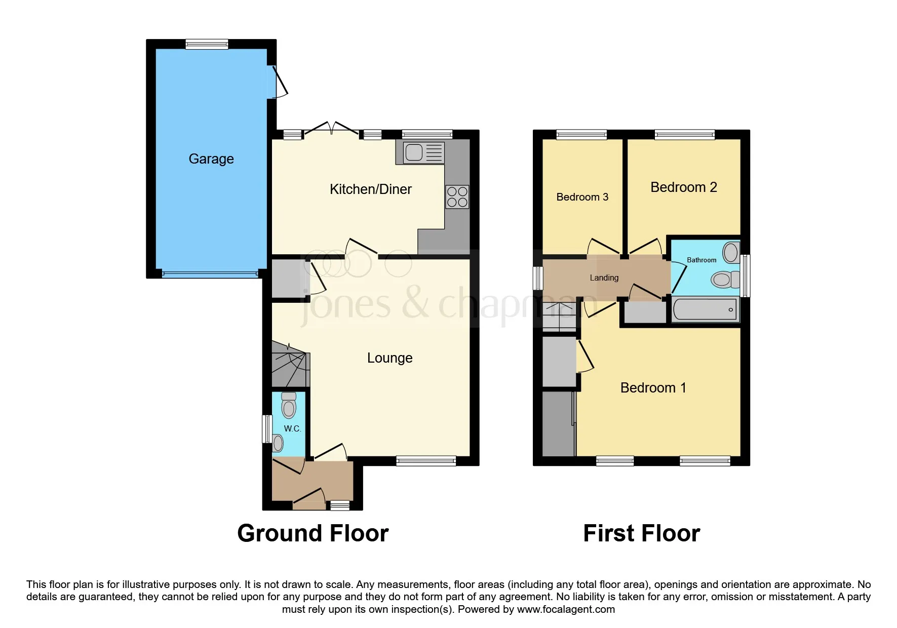 3 bed Link Detached House